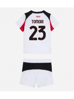 AC Milan Fikayo Tomori #23 Replika Borta Kläder Barn 2025-26 Kortärmad (+ byxor)